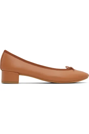 Repetto Chaussures à talon Camille brun clair à semelle en caoutchouc