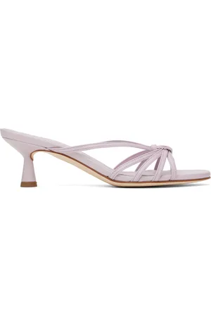 Aeyde Mules Abby mauves en cuir