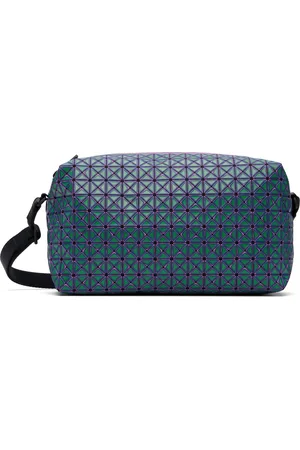 Issey Miyake Sac sellier Rough vert et mauve