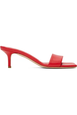 Aeyde Mules Ilvy rouges en cuir