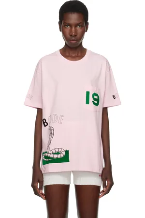 BODE T-shirt rose à image de cobra