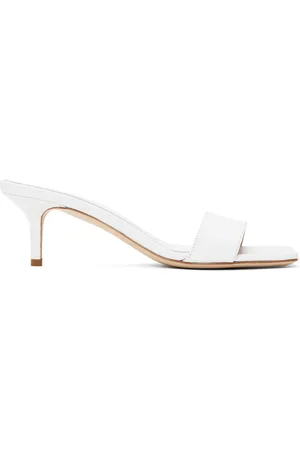 Aeyde Mules Ilvy blanches en cuir