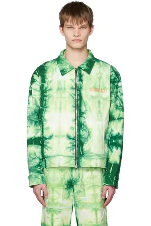 Nahmias Blouson vert à motif tie-dye