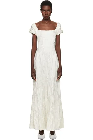 GABRIELA HEARST Robe longue Juniper blanc cassé