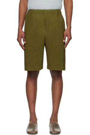 Issey Miyake Short kaki - COLOR PLEATS