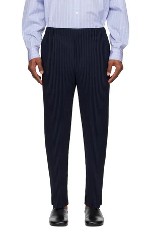 Issey Miyake Pantalon bleu marine - BASICS