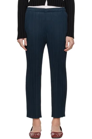 PLEATS PLEASE ISSEY MIYAKE Pantalon Monthly Colors April bleu marine