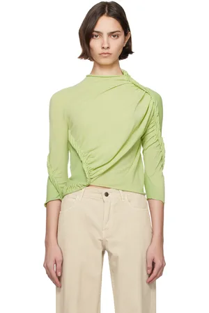 Issey Miyake Col roulé Beanstalk vert