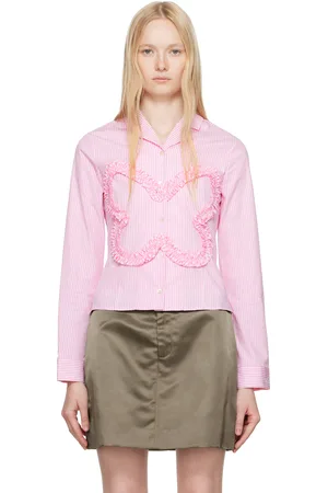SANDY LIANG Chemise rose à appliqué de papillon