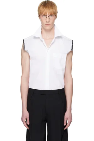 ALAINPAUL Chemise blanche à épaules étagées