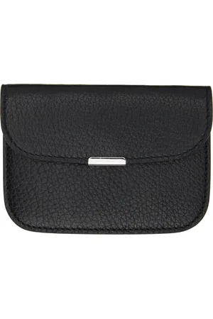 LEMAIRE Porte-carte Soft Tab noir