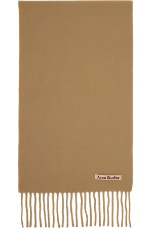 Acne Studios Écharpe étroite brun clair