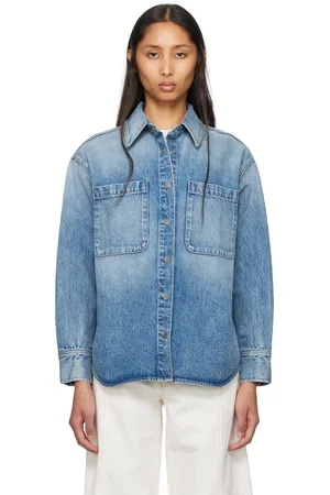 SLVRLAKE Chemise Overland bleue en denim
