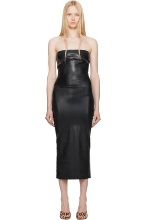 Miaou Robe midi Lila noire