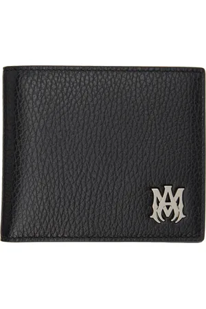 AMIRI Portefeuille à deux volets noir à monogramme
