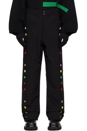 Spencer Badu Pantalon noir à perles