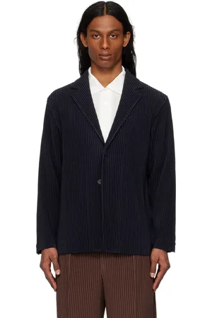Issey Miyake Veston bleu marine - BASICS