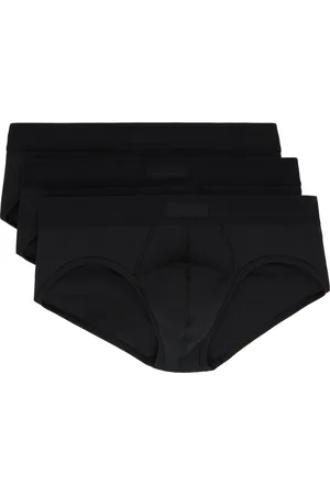 SKIMS Ensemble de trois slips noirs - Cotton