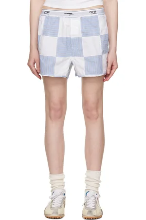 HOMMEGIRLS Short boxeur bleu à patchwork édition OTW by Vans