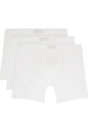 SKIMS Ensemble de trois boxers blancs à entrejambe de 12,5 cm - Cotton