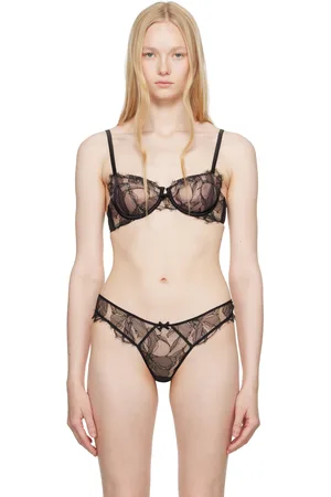 FLEUR DU MAL Soutien-gorge à balconnet Sophia noir en dentelle
