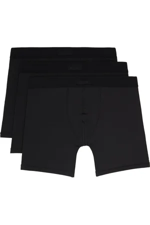 SKIMS Ensemble de trois boxers noirs à entrejambe de 12,5 cm - Cotton