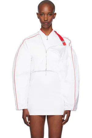 Jacquemus Blouson blanc à manches bouffantes édition Nike