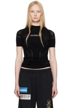 MISBHV Haut de sport noir en tricot Future