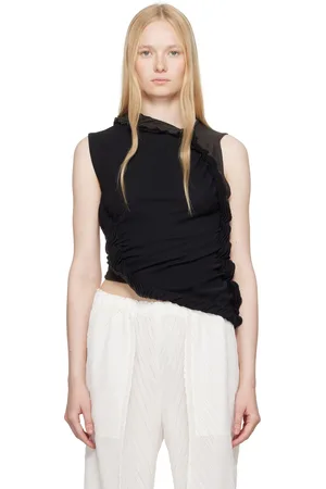 Issey Miyake Débardeur Beanstalk noir et gris