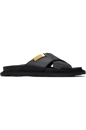 Moschino Sandales noires en cuir