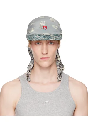 Marine Serre Casquette multicolore en foulards de soie suprarecyclés