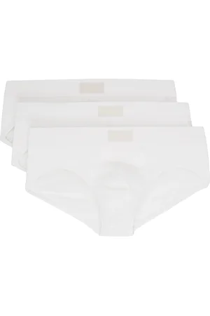 SKIMS Ensemble de trois slips blancs - Cotton