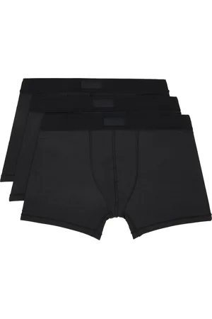 SKIMS Ensemble de trois boxers noirs à entrejambe de 7,5 cm - Cotton