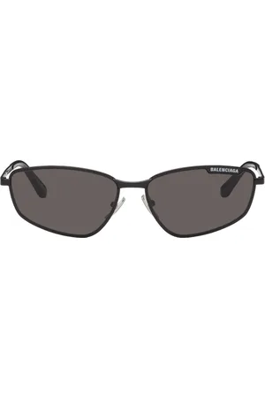 Balenciaga Lunettes de soleil rectangulaires noires