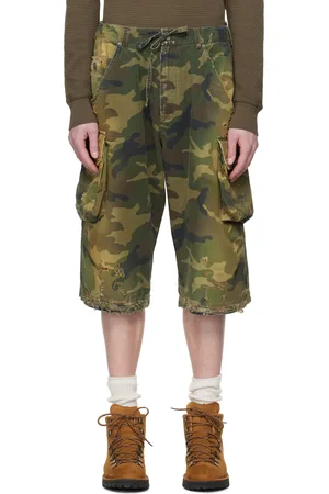 424 FAIRFAX Bermuda cargo kaki à motif camouflage