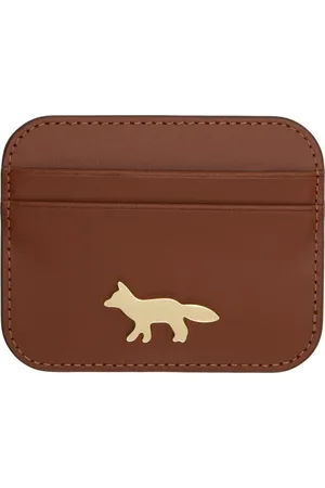 Maison Kitsuné Porte-carte Edie brun