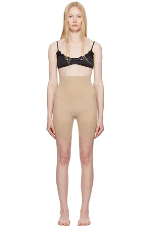 SKIMS Short mi-cuisses beige à taille haute - Sheer Seamless
