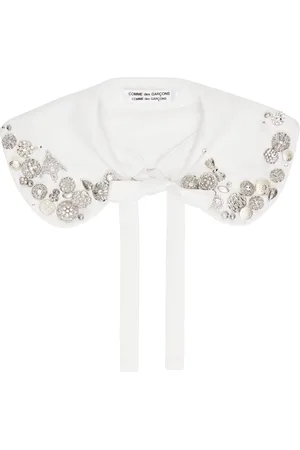 Comme des Garçons Col blanc en tricot simple