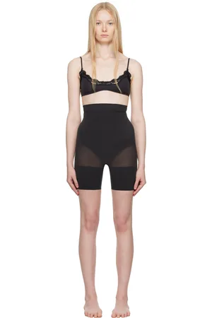 SKIMS Short mi-cuisses noir à taille haute - Sheer Seamless