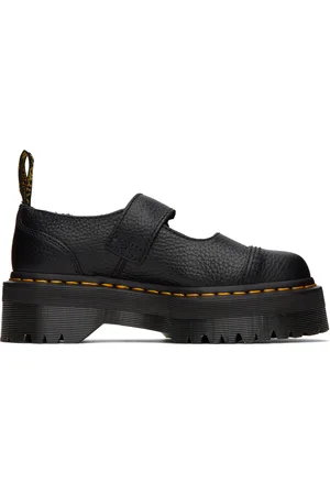 Dr. Martens Chaussures oxford de style Charles IX Addina Flower noires à plateforme