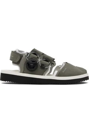 SUICOKE Sandales HAKU-ab gris et blanc