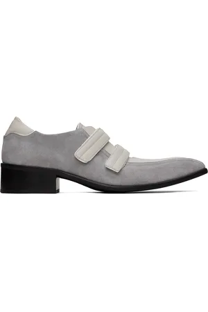 MARTINE ROSE Flâneurs de style sport gris et blanc cassé à bout prolongé