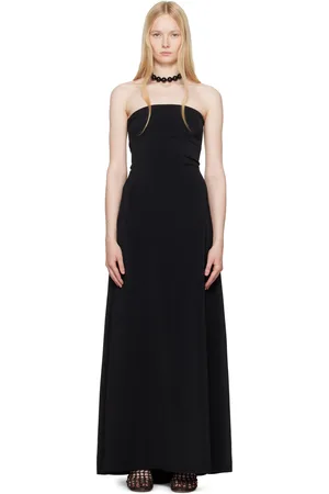Jacquemus Robe longue noire à bustier - La croisière