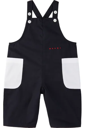 Marni Bébé | Salopette bleu marine à logo brodé