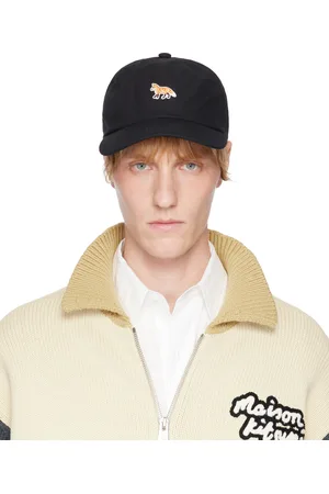 Maison Kitsuné Casquette noire à logo Baby Fox
