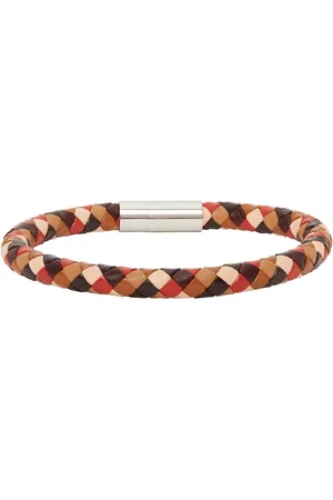 Paul Smith Bracelet multicolore en cuir tissé