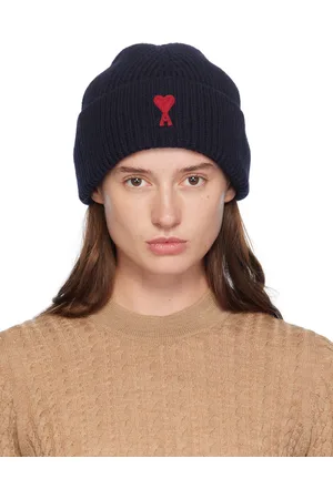 Ami Bonnet bleu marine à logo Ami de cœur