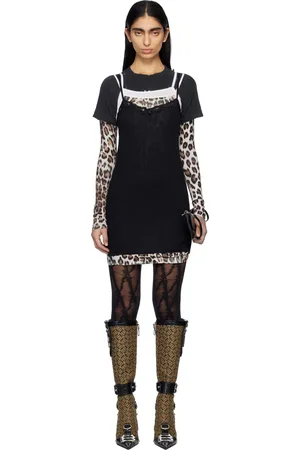 Balenciaga Robe courte étagée noire