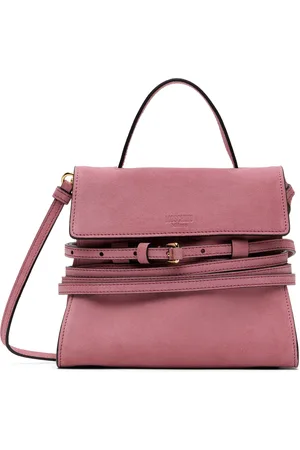 Moschino Petit sac Tie Me rose en suède