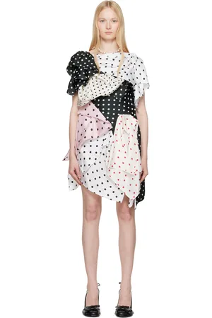 all in Robe courte multicolore à panneaux de style foulard